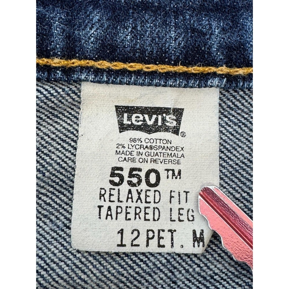 VTG Levis 550 Jeans Womens 12 29" Blue Medium Wash High Rise Relaxed Denim 90s - Picture 3 of 8